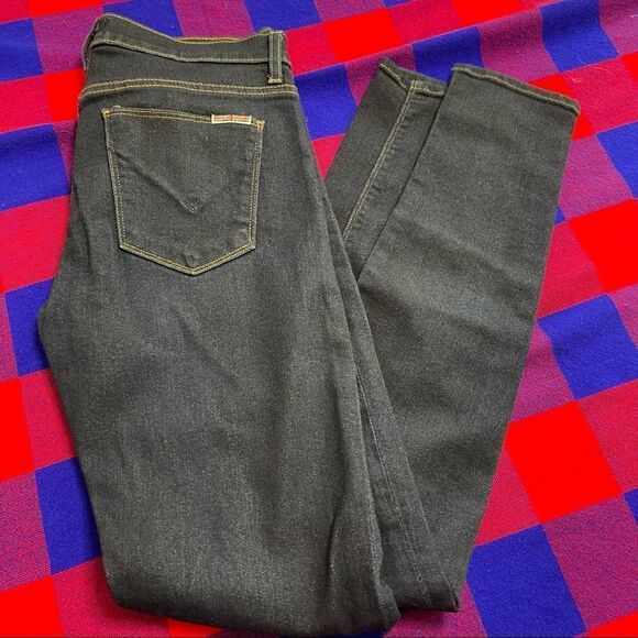 Hudson Women’s Nico Super Skinny Midrise Dark Wash Denim Jeans Size 26 X 30 - Picture 4 of 12